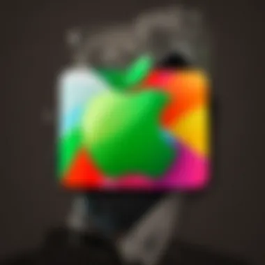 Stacked Apple Gift Cards Creative illustration of Apple gift card stack