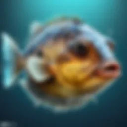 Blow fish anatomy revealed in detail