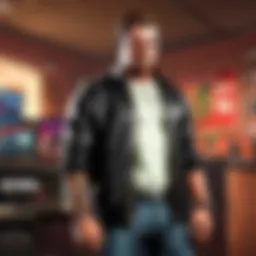 Gaming setup with high-tech equipment