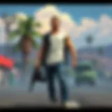 Diverse Environments in GTA Titles Visual representation of Grand Theft Auto game environments