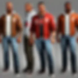 A vibrant array of character customization options in a fantasy RPG