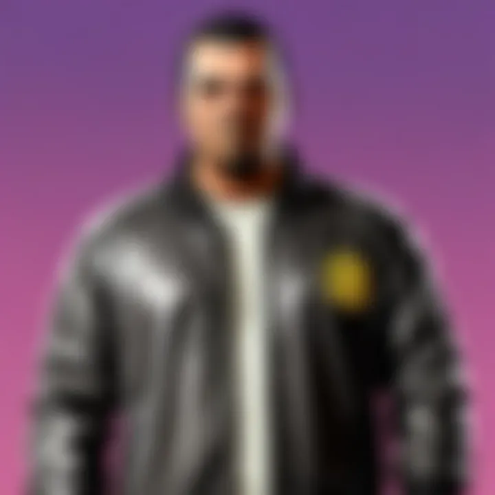 Illustration of intricate character customization in GTA Game Series