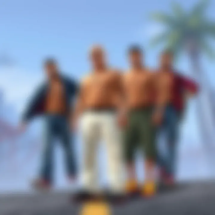 Character dynamics within Grand Theft Auto narratives