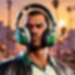 Close-up of a high-quality gaming headset