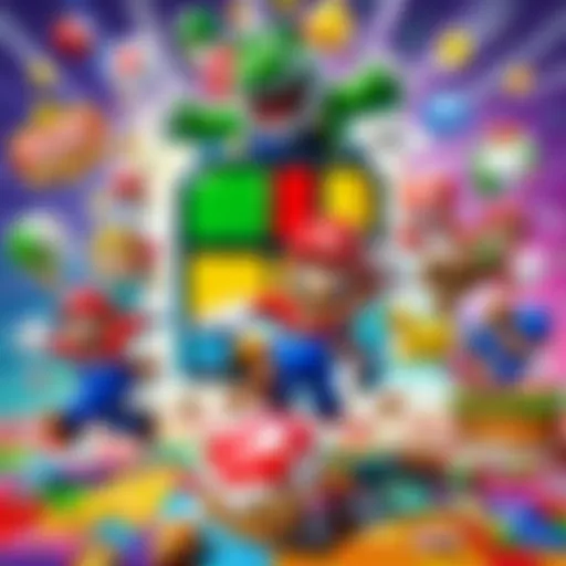 Colorful Super Mario Party Game Cover