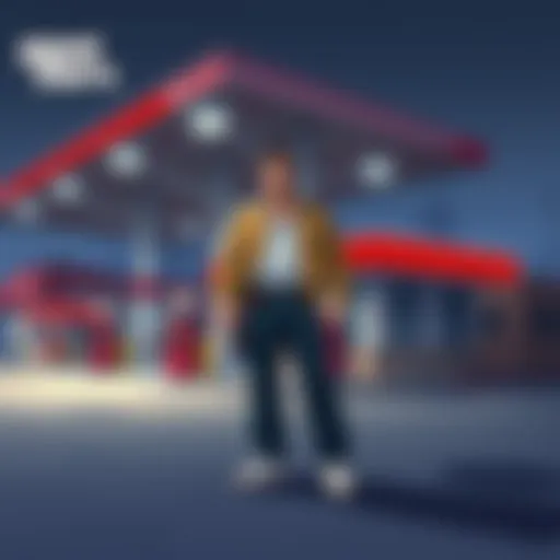 Map showing gas station locations in GTA