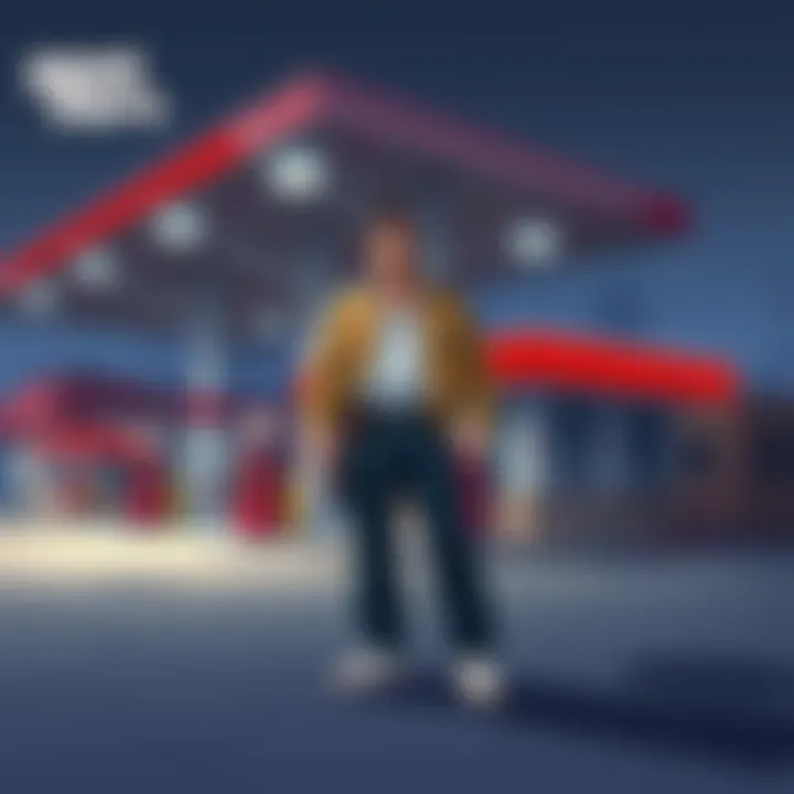 Map showing gas station locations in GTA