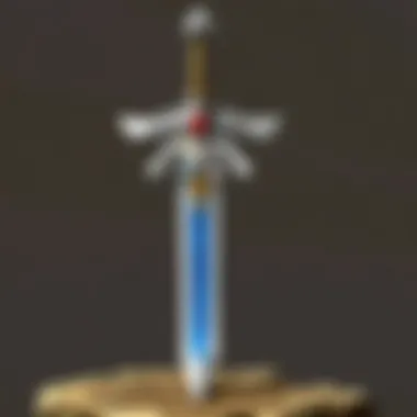 The Master Sword: A Symbol of Adventure The iconic Master Sword embedded in stone, symbolizing the game's legendary quests