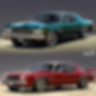 Comparison of different vehicle models used in GTA