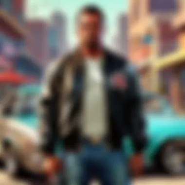 Vibrant World of GTA A vibrant world of GTA with unique character interactions.