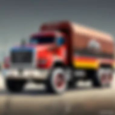 Sleek Customization: A Unique Bison Truck Design Customized Bison Truck showcasing sleek design