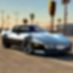 Customized 1984 Corvette with sleek body kit