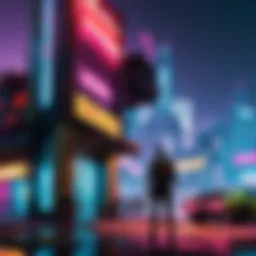 Futuristic Cyberpunk Cityscape