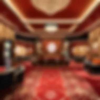 Elegance of the Lounge Area in Diamond Casino A luxurious lounge area depicting the upscale ambiance