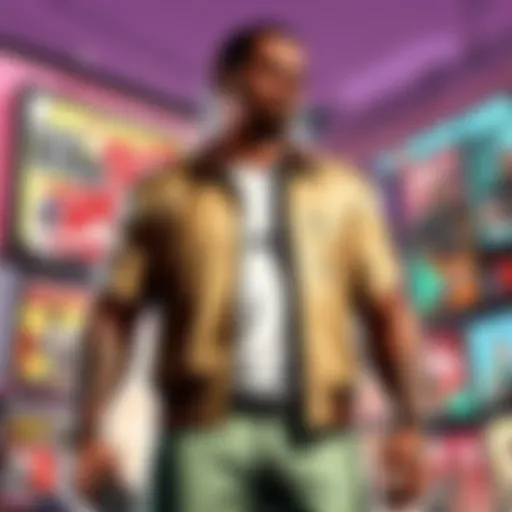 Digital GTA Game Card Illustration