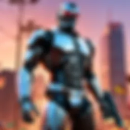 Dystopian futuristic game cover