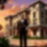 Elegant Corleone Mansion in The Godfather PC Game