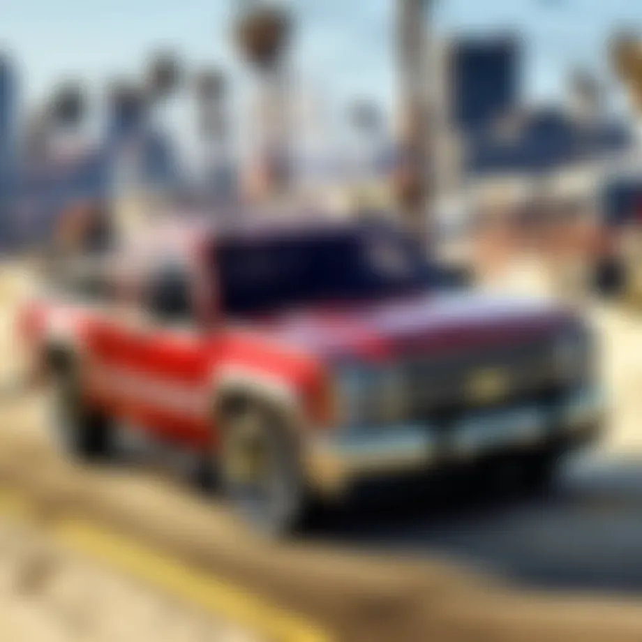 Customized Chevrolet Silverado engine