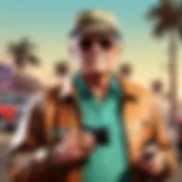 Senior playing brain-boosting game