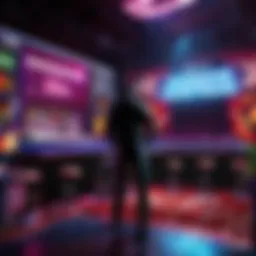 Vibrant virtual nightclub interior showcasing dynamic lighting and dance floor