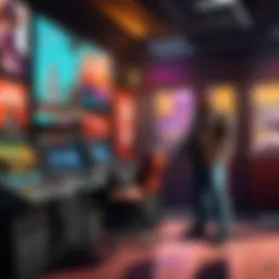 Digital Artistic Rendering of a Futuristic Gaming Environment