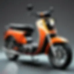 Sleek moped modification in futuristic gaming world