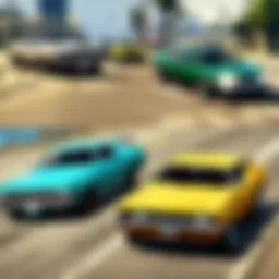 Sleek Racing Car on Digital Track