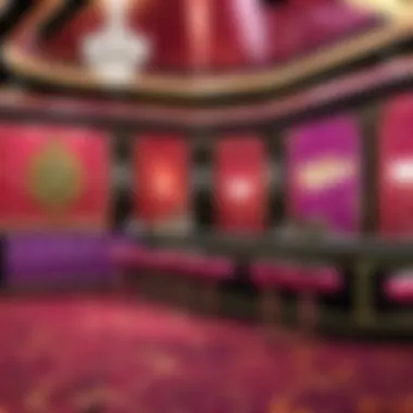 An exclusive section of a nightclub with elegant decor