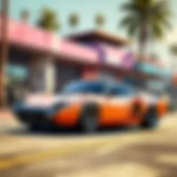 A stunning collection of exotic cars from the Grand Theft Auto series