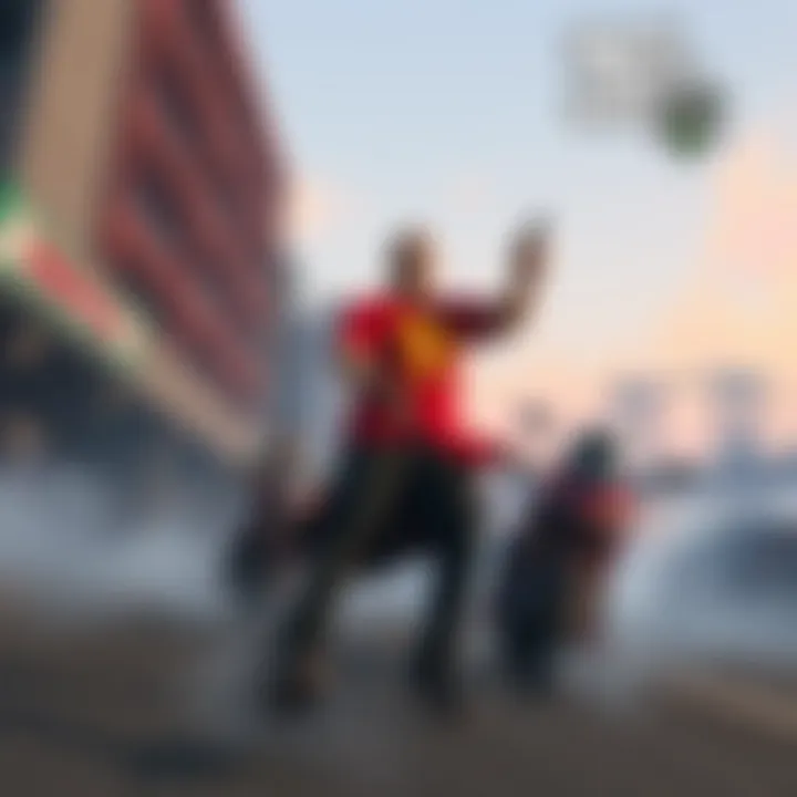 Dynamic gameplay featuring action-packed moments