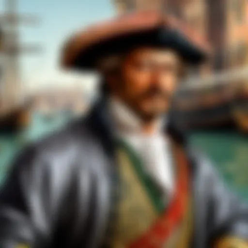 Amerigo Vespucci Portrait in Intricate Detail