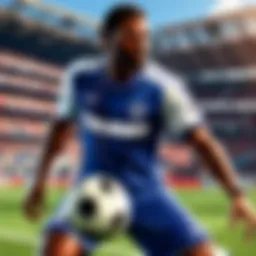Dynamic gameplay of a soccer match on Nintendo Switch