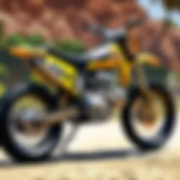 High-performance dirt bike engine with modifications for increased power