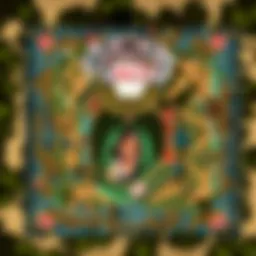 An intricate layout of Emerland Solitaire cards showcasing a unique arrangement.