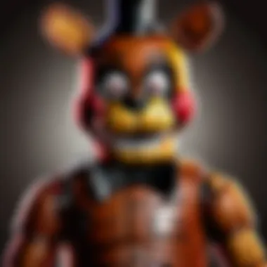 FNAF community event featuring fan art and merchandise