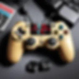 Diverse gaming controller setup featuring various consoles