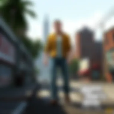 Exploring Diverse Environments in GTA An immersive landscape depicting the diverse environments within the game