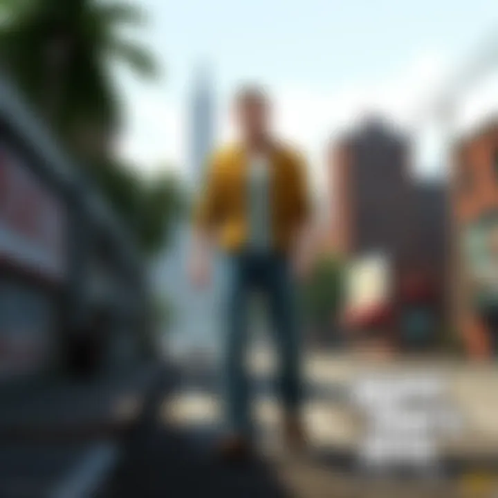 Exploring Diverse Environments in GTA An immersive landscape depicting the diverse environments within the game