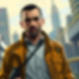 Niko Bellic exploring Liberty City
