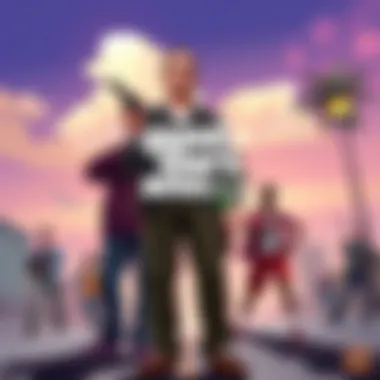 Diverse Community Interactions A vibrant scene showcasing the diverse community interactions