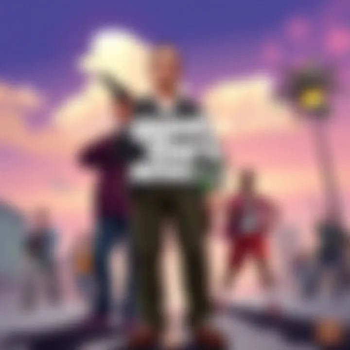 Diverse Community Interactions A vibrant scene showcasing the diverse community interactions