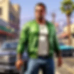 Visual representation of GTA V gameplay on mobile devices