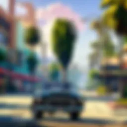 A breathtaking view of Los Santos at sunset