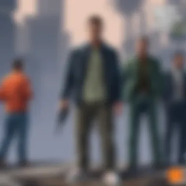 A visual representation of the narrative depth in GTA V