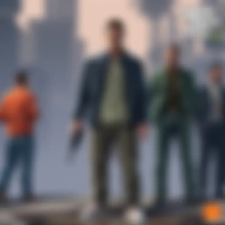 A visual representation of the narrative depth in GTA V