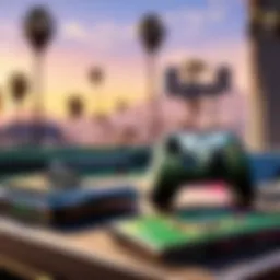 Sleek and futuristic gaming console on a modern entertainment setup