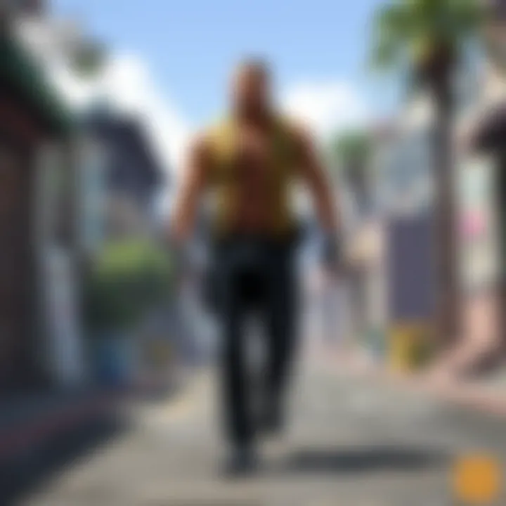 Character customization interface in GTA