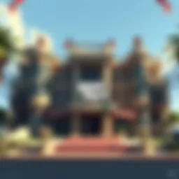 Opulent Boss Mansion Exterior in GTA