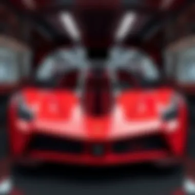 Luxury Interior of La Ferrari Interior view of La Ferrari highlighting luxury materials