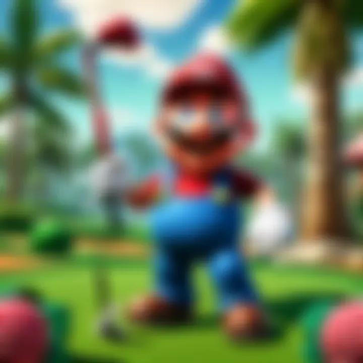An array of unique characters available in Mario Golf, each with distinct abilities.